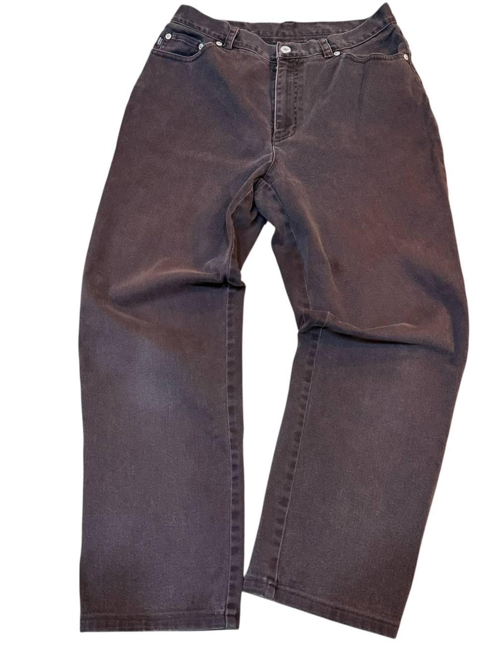 Vintage Ralph Lauren Lauren Espresso High Rise Straight Leg Jeans Earthy 90’s